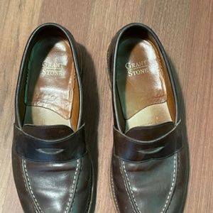 Grant Stone - Travel penny in crimson chromexcel - Size 9.5D